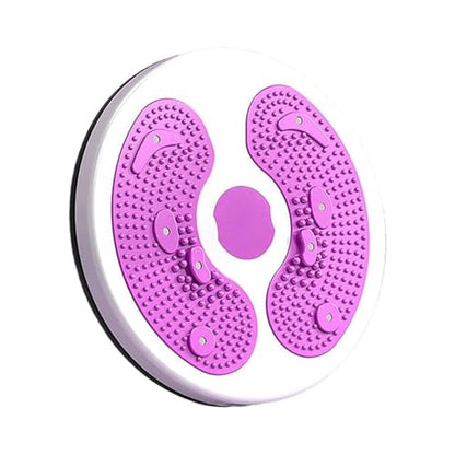 Twist Exercise Board for Core & Abs – 11" Balance Twister Disc with 360° Rotation, Non-Slip Massage Foot Pads, Improves Balance, Flexibility & Posture (Purple)