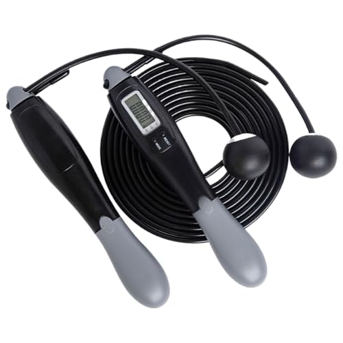 Jumping Rope - Skipping Rope with Counter | Digital Jump Rope with LCD Display | Electronic Counting Skipping Rope | Adjustable Men Jump Rope | Gym Accessories | Cordless Rope for Fitness Exercise
