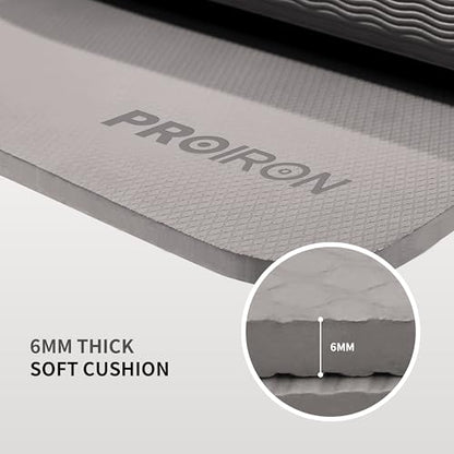PROIRON Foldable Yoga Mat 0.24"/0.16" for Home Workout & Travel, Non Slip Travel Yoga Mats with Carry Bag, Packable Yoga Mat for Home Gym, Pilates, Fitness,Stretching