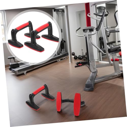 UPKOCH 2pcs Non- Parallettes Bars for Push-ups Shaped Design for Home Gym and Fitness Training Lightweight Plastic Handles for Men and Women Versatile Exercise Equipment