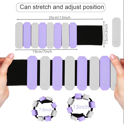 Ankle and Wrist Weights for Women, Adjustable Weights Set of 2 (1Lb Each), for Walking, Yoga, Dance, Gym