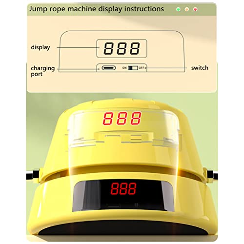 Smart Jump Rope Machine, Electric Rope Skipping Machine Rechargeable Jump Rope Rope Skipping Sports for Indoor Outdoor Workout Jumping Rope with Remote Control for Home Gym Party