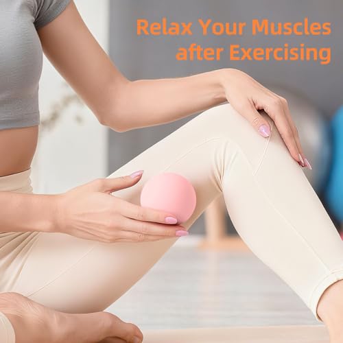 Massage Lacrosse Balls for Myofascial Release, Trigger Point Therapy - color: Pink