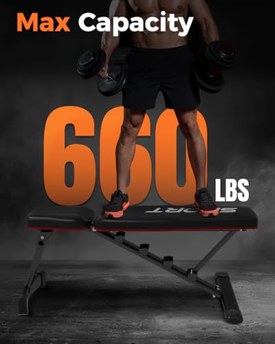 Garvee 8 in 1 Olympic Weight Bench Set with Leg Extension & Curl, Adjustable Bench Press Set with Rack, Preacher Curl Pad, Chest Fly，Lat Pulldown, Multi-Function Home Gym Strength Training Equipment