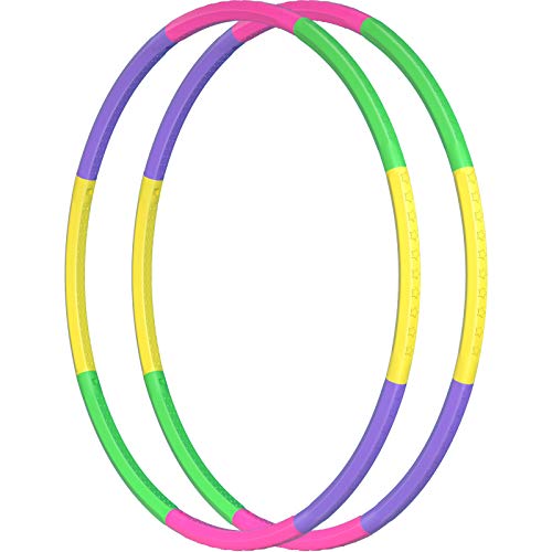 Color Hoop - Size & Length Adjustable, Plastic Toys for Kids & Party Games, Gymnastics & Dog Agility Equipment, Christmas Wreath