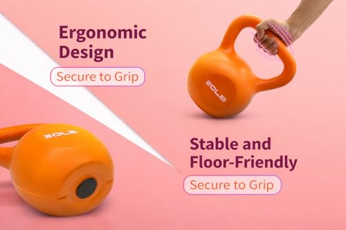 Kettlebell for Strength Training, Durable Weight for Home Gym Workouts, Wide Comfortable Grip Handle for Full Body Fitness