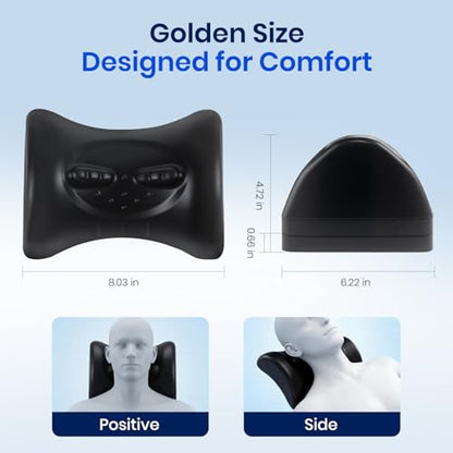 3 Level Adjustable Occipital Release Tool-Cervical Traction Device for Tmj,Shoulder Deep Tissue Relief,Neck Stretcher Pillow for Neck Pain Relief with Trigger Point Massager