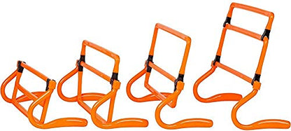 4-Pack Agility Speed Training Adjustable Hurdle Set, 4 Heights, Mini Ultra Durable Football Hurdles ladders