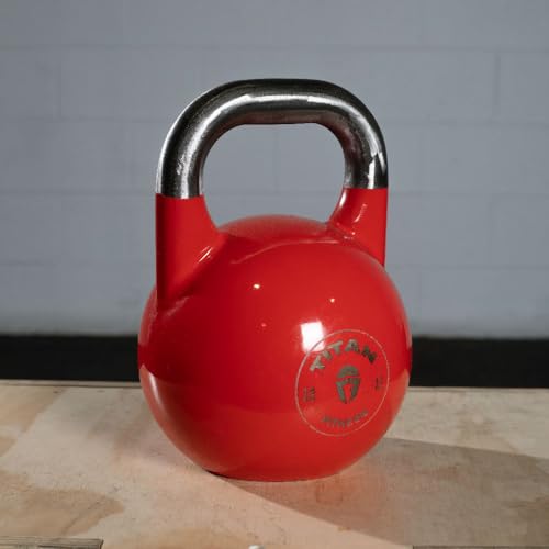 Titan Fitness Competition Kettlebell, Single Piece Casting, KG Markings, Full Body Workout - size: 30.0 Pounds