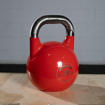 Titan Fitness Competition Kettlebell, Single Piece Casting, KG Markings, Full Body Workout - size: 30.0 Pounds