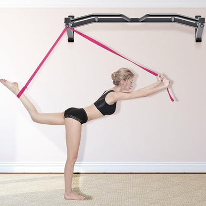 Kipika 48" Ceiling Mounted Pull Up Bar, Heavy Duty Multi-Grip Chin Up Bar,Mounted Pullup Bar, Adjustable Height, Pull Up Bands for Chin Ups & Body Stretching, Ideal for Home Gym and Strength Training - color: 48" Wall Mounted Pull Up Bar