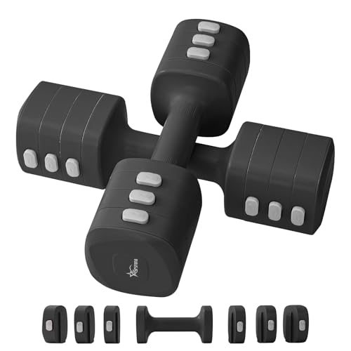 2-in-1 Adjustable Kettlebell Dumbbell Set for Women - color: Black, style: Pair