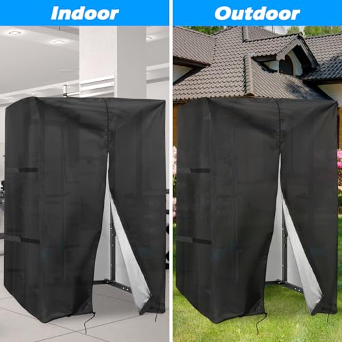 Squat Rack Cover, Waterproof Outdoor Gym Equipment Covers with Zipper for Squat Rack/Weight Lifting Rack/Home Gym Workout Equipment - size: 78"W x 24"D x 72"H
