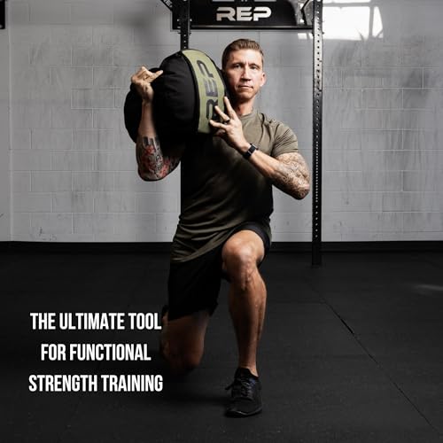 REP Fitness Stone Sandbag Trainer | Strongman Workout Equipment | Heavy Duty Strength Gear | Round Weighted Bag | Home Gym Accessories | Functional Fitness Tool | Unfilled Weight Sack - size: 250 lb | 115kg