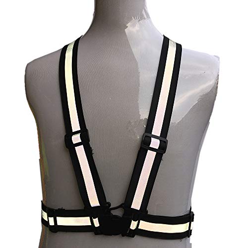 zojo Kids High Visibility Reflective Safety Strap Vest 2PCS - color: Black-kids Size