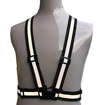 zojo Kids High Visibility Reflective Safety Strap Vest 2PCS - color: Black-kids Size