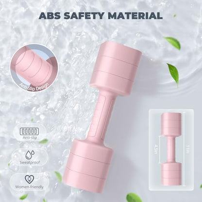 Ragebby Adjustable Dumbbell Set of 2, Weights for Men and Women at Home, Anti-slip Handle, 3 in 1 Free Weights Dumbbells Set, 2lb/3lb/5lb/10lb/15lb/20lb for Pilates, Yoga, Strength Training