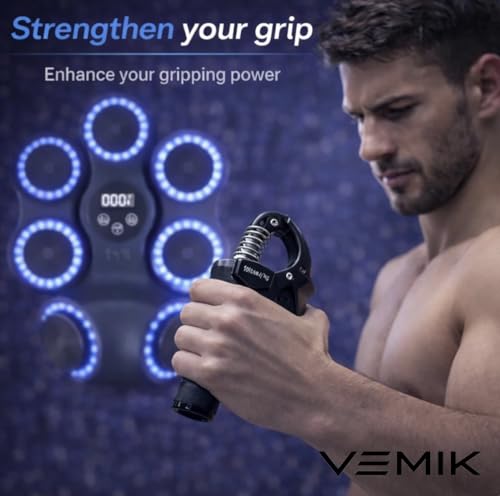 Smart Music Boxing Machine 4 in 1 with LED Punch Targets, Wall Mounted Reaction Trainer Bundle with Boxing Ball Headband, MMA Gloves & Hand Grip Strengthener for Home Fitness Training