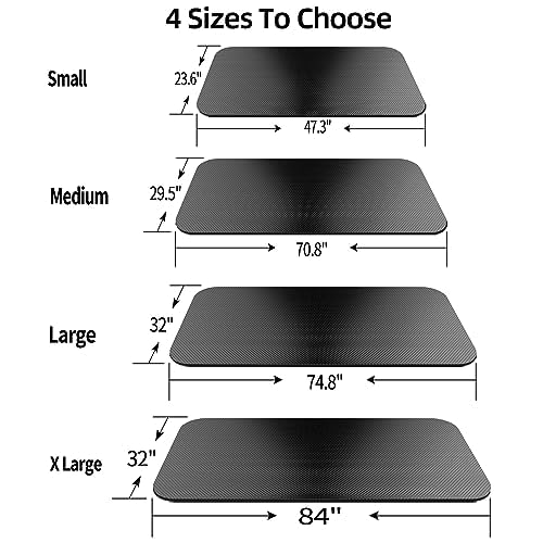 Bike Mat,Treadmill Mat,Compatible for Elliptical,Exercise Bikes, Stationary Cycles,Spin Bike,Under Exercise Bike Trainer Pad for Indoor Stationary Gym Fitness Equipment Hardwood Floor Protector