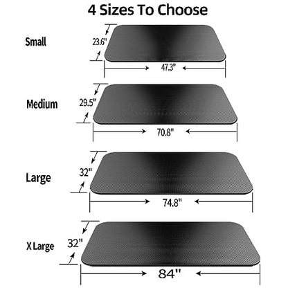 Bike Mat,Treadmill Mat,Compatible for Elliptical,Exercise Bikes, Stationary Cycles,Spin Bike,Under Exercise Bike Trainer Pad for Indoor Stationary Gym Fitness Equipment Hardwood Floor Protector