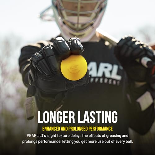 Pearl LT Textured Lacrosse Balls by Guardian Innovations - SEI Certified Meet NOCSAE Standards for Games. Official Game Balls of Top NCAA Programs, Tournaments and Leagues - color: Yellow, size: 50 Pack