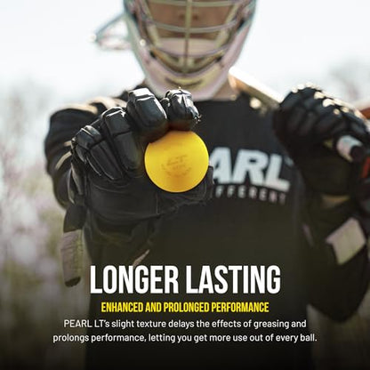 Pearl LT Textured Lacrosse Balls by Guardian Innovations - SEI Certified Meet NOCSAE Standards for Games. Official Game Balls of Top NCAA Programs, Tournaments and Leagues - color: Yellow, size: 50 Pack