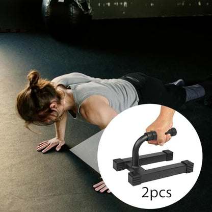 Gralara 2X Workout Equipment Planks for Men Strength Training Metal Exercise Fitness Stands Pushup Handles
