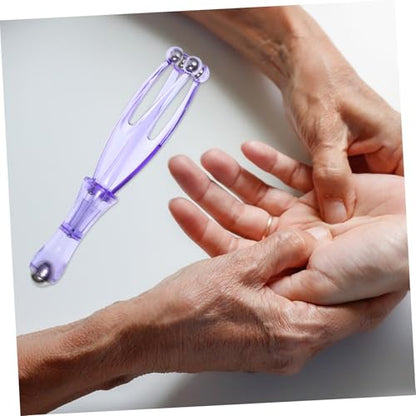 FOMIYES Hand Massager Roller Manual Finger Massager Handheld Fingers Roller Finger Roller Massage Tool, 17.00X3.00X2.00CM, Purple