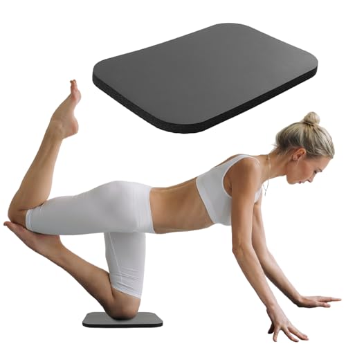 Yoga Knee Pad, Exercise Fitness Yoga Knee Pad Cushion, Foam Floor Pilates Non-Slip Cushions Wrist Elbow Pad Sports Mat for Pilates, Pray, Exercises - color: Black, size: 29X19X1.5CM