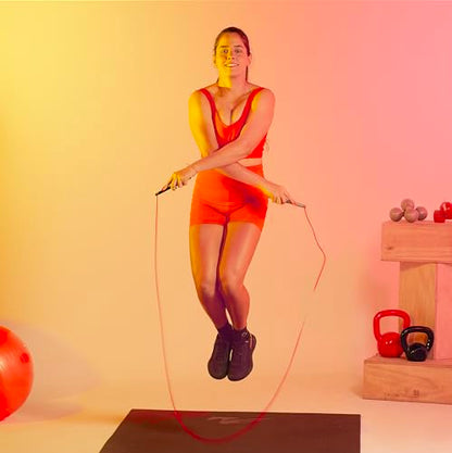 Freestyle PVC Jump Rope Bundle - Premium Quality Adult Jump Ropes for Fitness - Lightweight Cardio Skipping Jump Rope for Exercise and Training - Unbreakable Grip Tape Handles - color: Silver