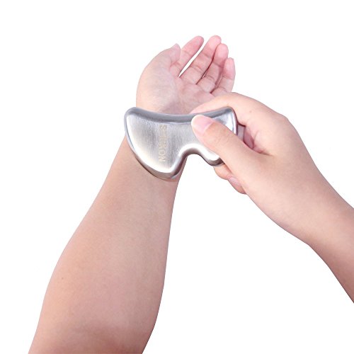 Stainless Steel Gua Sha Scraping Massage IASTM Soft Tissue Mobilization Tool (B Shape)