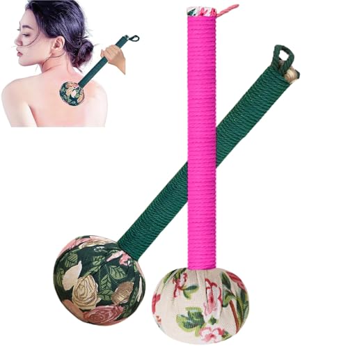 Mugwort Massage Hammer, Massage Tools Back, Shoulder & Body - Handheld Percussion Therapy Tool with US Design Patent, (Toffee Pink, Olive Green) - color: Toffee Pink, Olive Green