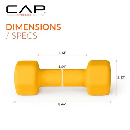 CAP Barbell Neoprene Dumbbell Weights Pairs & Sets | Color Series - style: 7 lb Pair