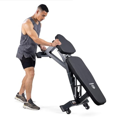 Marcy Deluxe Adjustable Utility Weight Bench for Home Gym Weightlifting and Strength Training SB-8062
