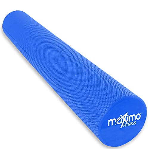 Maximo Fitness Foam Roller - High Density Exercise Roller for Trigger Point Self Massage, Muscle and Back Roller for Fitness, Physical Therapy, Yoga and Pilates, Gym Equipment - color: Blue, size: 15cm x 90cm