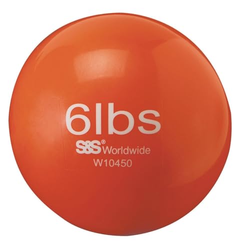No-Bounce Medicine Ball, 6lb., 6.1", 6lb