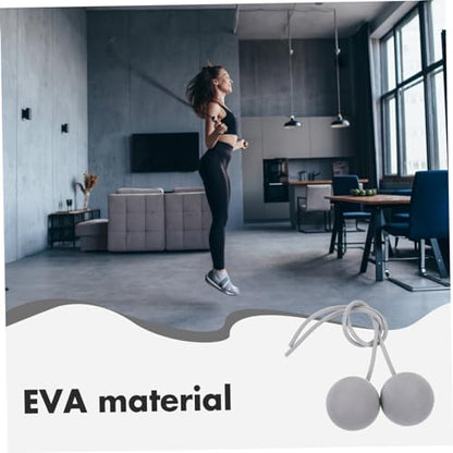 1 Pair Ropeless Ball Skipping Rope Fitness Skipping Rope Ball Cordless Ball Fitness Jump Rope Ball - color: Grey