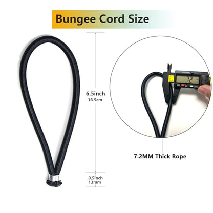 5PCS Mini Trampoline 6.5 Inch Bungee Cord Replacement [ 7.2MM Thick ] Fitness Trampoline Bungee, with Spanning Tool (5)