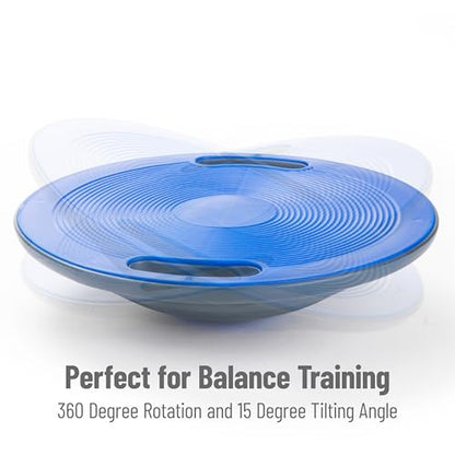 Mind Reader Balance Board, Exercise Equipment, Workout Equipment, Fitness, Balance Trainer, 15.75"L x 15.75"W x 3.75"H, Blue