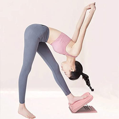 Folding Stretch Board Muscle Leg Calf Stretch Board Home Stand-up Slimming Stretch Yoga Fitness Sports Auxiliaryboard (Color : Green)