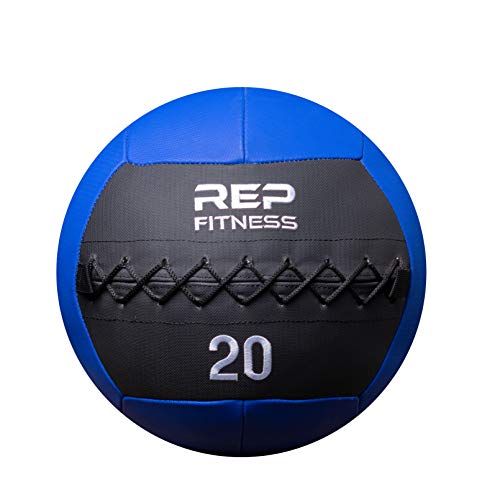 REP Weighted Slam Balls for Home Gym Fitness | 5-30 lb Soft Textured Medicine Ball Sizes | Heavy Sand-Filled Workout Weights for Strength, Core Training, Crossfit, Conditioning & Slam Ball Exercises - style: 20 lbs