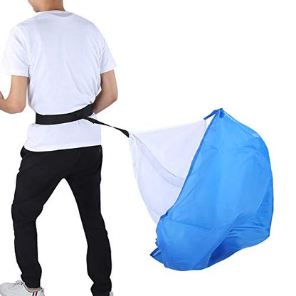 Running Speed Training Parachute, Adjustable Resistance Training Umbrella 5-15kg Acceleration Soccer Trainer for Runner, Football, Soccer Drilling