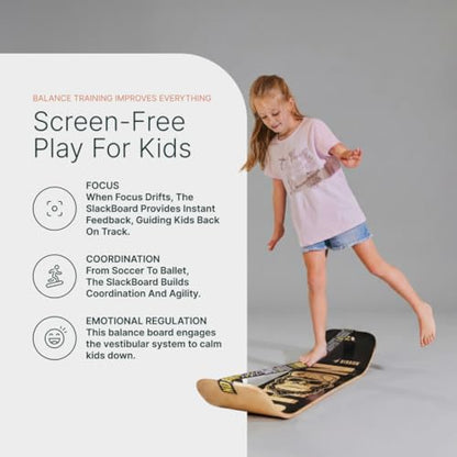 GIBBON SlackBoard, Balance Board Kids & Adults, Slackline Balance Trainer - color: Butterfly - 1 Line