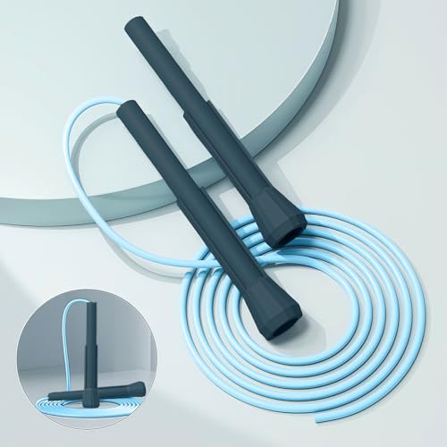 Flintronic Skipping Rope Adult for Men & Women, Adjustable Jump Rope with Non-Slip Handle, Speed Jumping Rope for Home Exercise & Body Fitness, Exercise Workout Outdoor