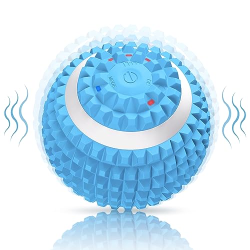 Vibrating Massage Ball for Pain Relif, Lacrosse Balls Deep Tissue Trigger Point Therapy for Plantar Fasciitis Pain Relief, Muscle Pain for Myofascial Release Ball - color: Blue