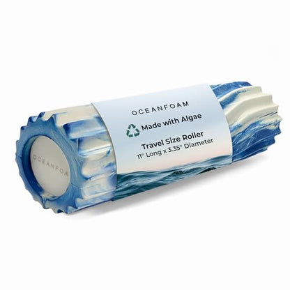 Oceanfoam Ripple Small Foam Roller for Physical Therapy (Royal Marbled) - color: Royal Marbled