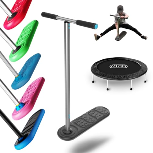 in Do the Trick - Trick Scooter for Teenagers & Adults - 6-15 Years - Trampoline Scooter Ideal for Trampoline Stunt Exercises, Professionals & Beginners - Indoor & Outdoor Freestyle - color: Black Kickstart