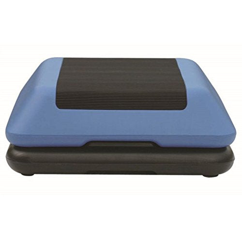 16" x 16" Adjustable Workout Aerobic Stepper in Fitness & Exercise W/4 Risers (Blue & Black)