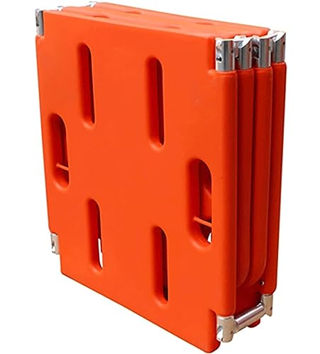 RUANLOV Foldable Spine Board Stretcher Backboard, Transfer Backboard Immobilization Portable Patient Transport Rescue Lightweight PE Plastics Ambulance Stretcher (A)