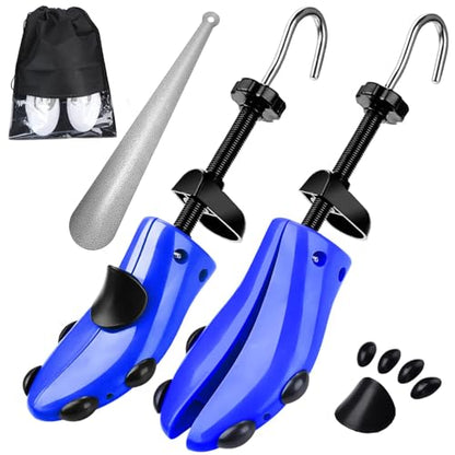 eachway Shoe Stretcher Shoe Trees,Adjustable Length & Width for Men and Women (M(for M's Us6.5-10; Wm's Us10-13.5) Blue) - color: M(for M's Us6.5-10; Wm's Us10-13.5 ) Blue